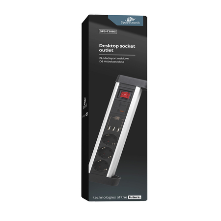 Spacetronik SPS-T38BS Aufputzdose