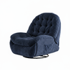 Fotel elektrycznie regulowany Spacetronik Flax 04 relaksacyjny bujany granatowy 