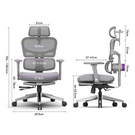 Zestaw LUMBO 44 + SPC-LUMBO-A01 mobilne ergonomiczne stanowisko