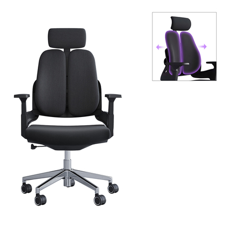 Fotel biurowy obrotowy Barry Czarny