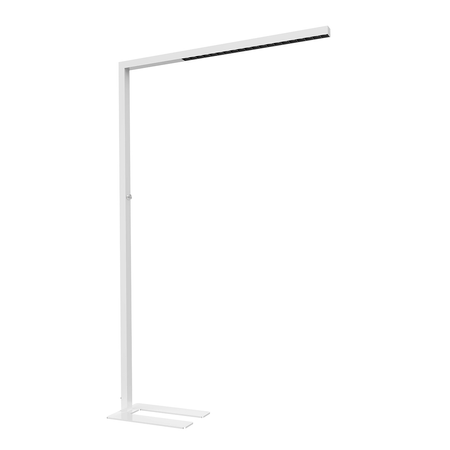 Zestaw ergonomiczny biurko Moris SPE O112WW fotel MENNKAR lampa D22 Pro