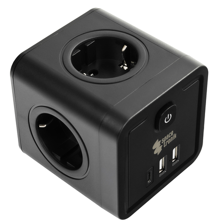 Listwa zasilająca 4xAC 2xUSB 1xUSB-C SPS-C03B