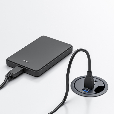 Hub do biurka 2x USB 3.0 + 1x USB-C + 1x AUX