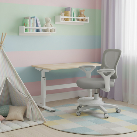 Fotel ergonomiczny dziecięcy Spacetronik SPC-XD17C Szare