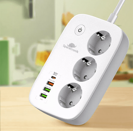 Listwa zasilająca SMART Spacetronik SL-PS27 3AC 4U