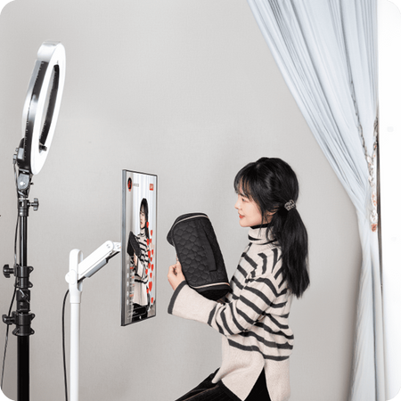 Mobilny stojak na monitor TV SPE-T01W 10kg, biały