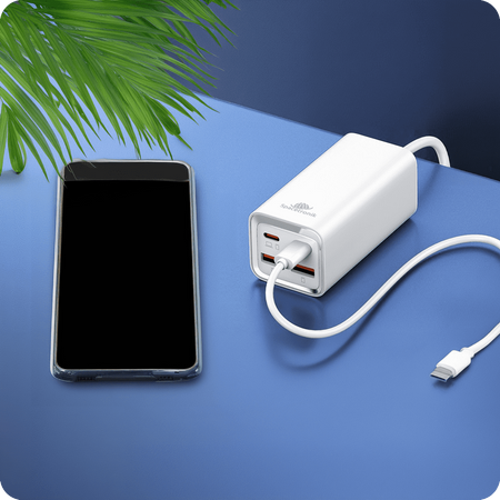 Ladegerät SR102 65W, 2x PD4+ USB-C, 2x QC3.0 USB-A