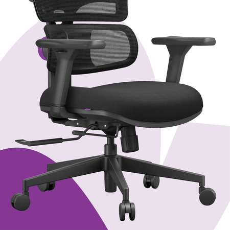 Ergonomiczny fotel Spacetronik LUMBO 33 Czarny