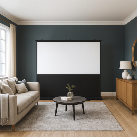 Ekran Projekcyjny Podłogowy Rozwijany 100" 4k 16:9