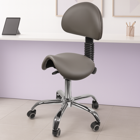 Ergonomiczny hoker regulowany SELLA 1 szary