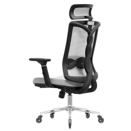 Zestaw ergonomiczny biurko Moris SPEO121 120x60 krzeslo Spiro lampa Glow D2