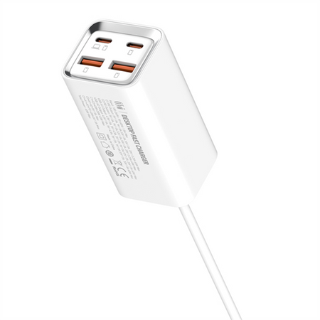 Ladegerät SR102 65W, 2x PD4+ USB-C, 2x QC3.0 USB-A