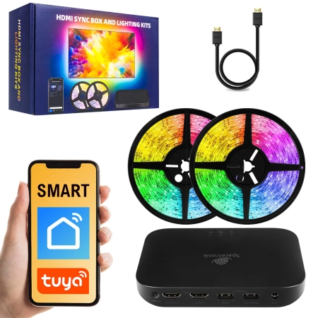 Kontroler kolorów HDMI Spacetronik Glow z LED 4M