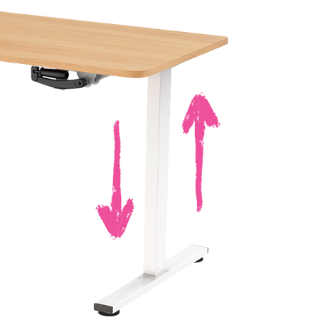 Zestaw ergonomiczny biurko manualne SPE-O113 100×60 + krzesło LUMBO 33