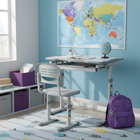 Biurko i Krzesło Dziecięce Spacetronik SPEX122WG