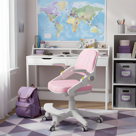 Fotel obrotowy dziecięcy Spacetronik SPC-XD10P Różowe