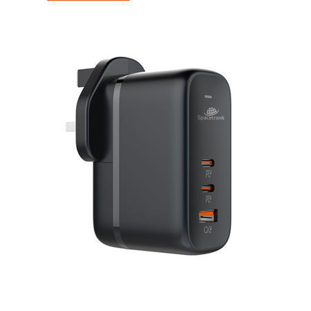 Ładowarka GaN 65W 2x PD 2x USB-C USB QC EU UK US