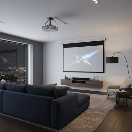 Zestaw ekran reczny 4K HD PVC EASY VIEW uchwyt SPA P01B