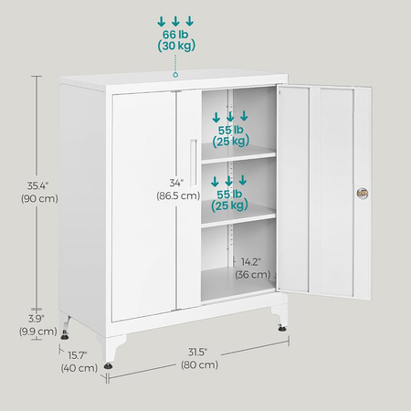 Szafka metalowa z zamkiem Spacetronik SPC-160W