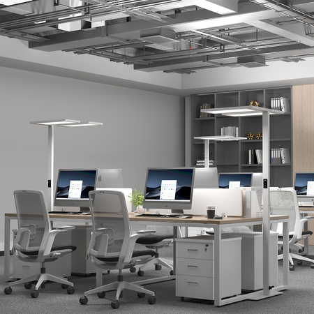 Podwójna lampa stojąca GLOW D24 Pro Auto Biała