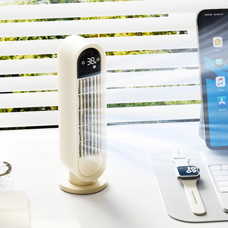 Wentylator biurkowy z rotacją Airpuff 4 biały