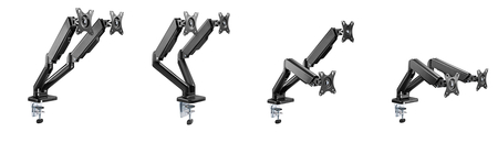 Uchwyt gazowy na dwa monitory Spacetronik SPA-G120