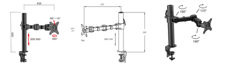 Spacetronik SPB010W Steckdosenleistenhalter