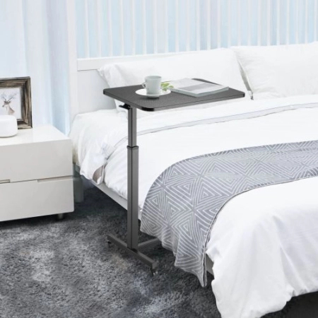 Zestaw wypoczynkowy fotel elektryczny Spacetronik Flax 04M zielony + stolik regulowany