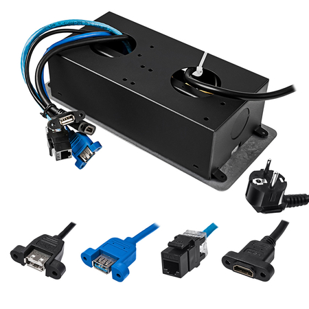 Spacetronik SPS-D26C V2 Arbeitsplattensteckdose Öffnung