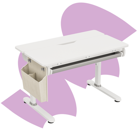 Zestaw: biurko regulowane SPEX108WG + ergonomiczne krzesło dla dziecka