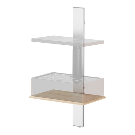 Wandregal für Blumentopf SPGC21BB Schwarz