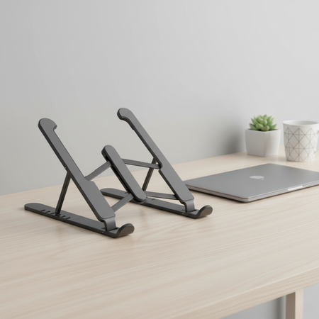 Składana Regulowana Podstawka pod Laptopa SPP106B czarny