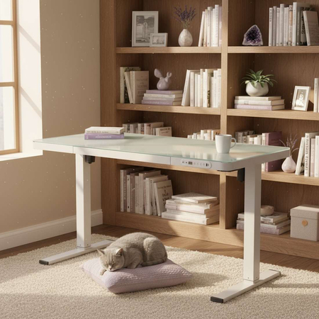 Biurko Elektryczne Spacetronik Astrid SPEB128 z Szufladą i USB