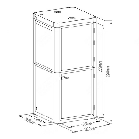 Spacetronik mobile Schallschutzkabine SPE-POD01