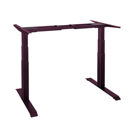 Biurko regulowane Vegard elektryczne dwusilnikowe MDF fioletowo-różowe