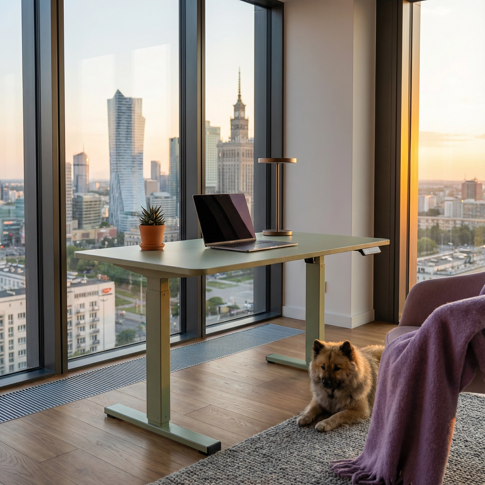 Biurko elektryczne z regulacją wysokości 75–110 cm