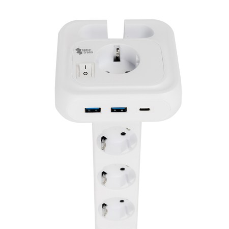 Listwa zasilająca 4xAC 2xUSB 1xUSB-C SPS-PS02W