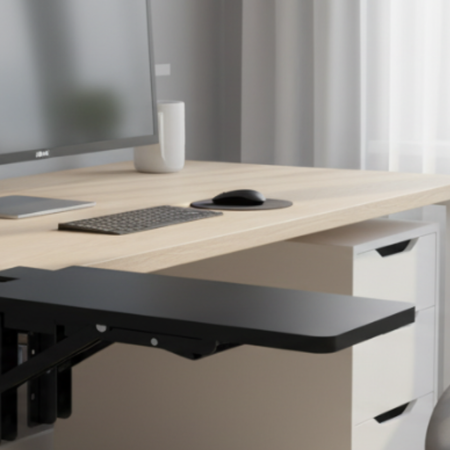 Przystawka biurkowa 30 cm Spacetronik SPB131B czarna