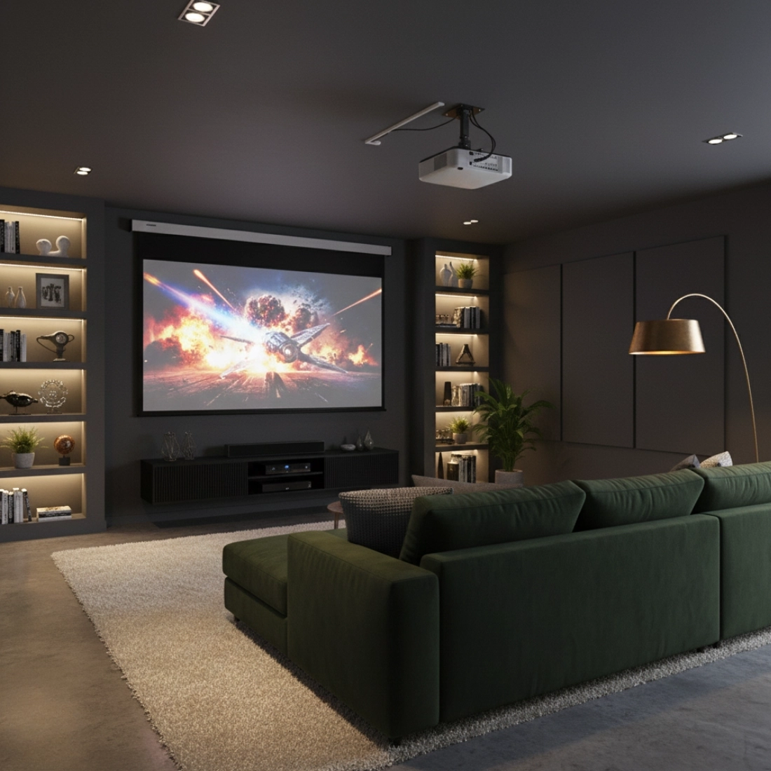 Łatwa instalacja ręcznego ekranu projekcyjnego