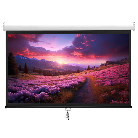 Manuell einziehbare Projektionswand 84" Zoll 16:9