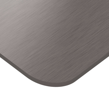 Universal-Schreibtischplatte 130x65x18cm Titan silber
