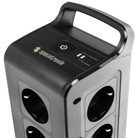 Listwa zasilająca tower 12xAC 2xUSB 1xUSB-C B