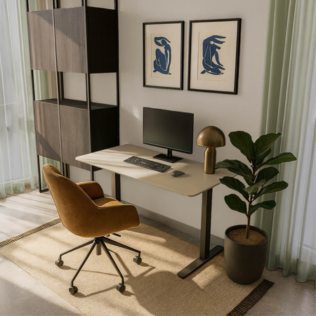 Blat MDF malowany proszkowo 180x80x2.5 Champagne