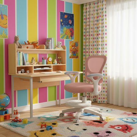 Krzesło dziecięce Spacetronik SPC-XD17P Różowe