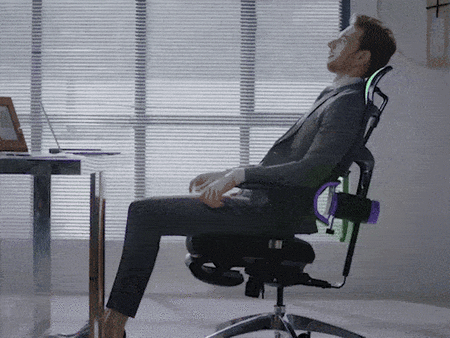 Ergonomiczny fotel Spacetronik LUMBO 33 Czarny