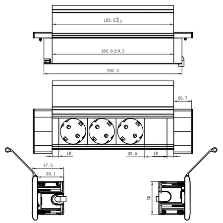 Gniazdo blatowe Spacetronik SPSFA30BB
