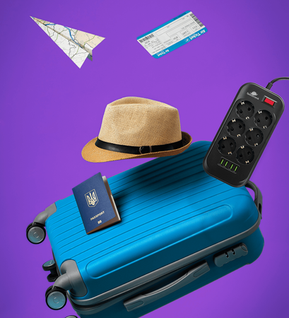 Listwa zasilająca Spacetronik SR-204 6xAC + 4xUSB