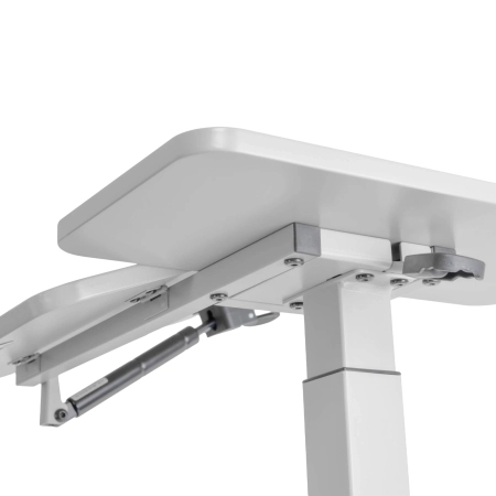 Zestaw wypoczynkowy fotel Spacetronik Flax 04M beżowy + stolik regulowany BUDDY