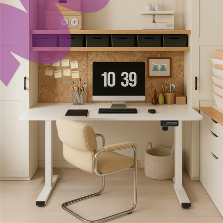 Elektryczne biurko Moris SPE-O111BB 100×60 cm