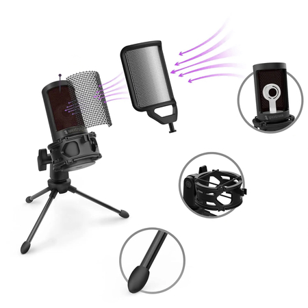 Mikrofon USB Spacetronik SPU-WM40